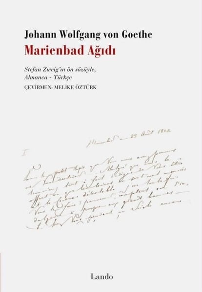 Johann Wolfgang von GoetheDünya ŞiiriMarienbad Ağıdı