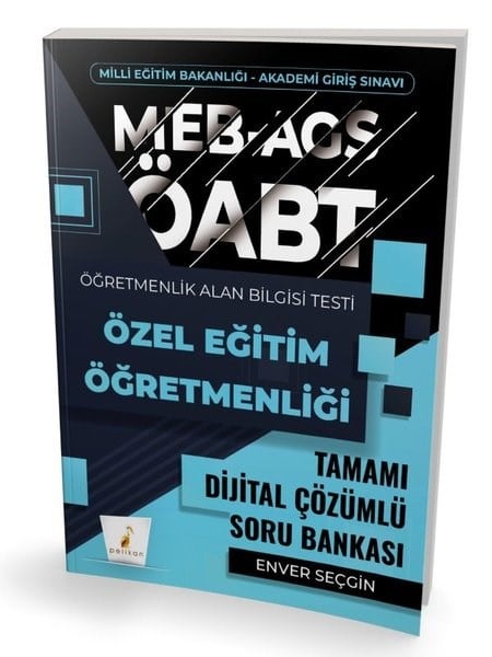 Enver SeçginDiger Sinavlara HazirlikMEB - AGS ÖABT Özel Eğitim Öğretmenliği Tamamı Çözümlü Soru Bankası