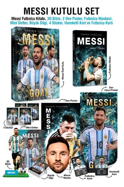 KolektifÇocuk Gençlik RomanlarıMessi Özel Kutulu Set - Sahanın Yıldızları