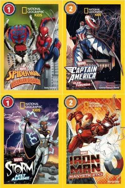 KolektifÇocuk Bilim KitaplarıNational Geographic Kids - Marvel Kahramanları İle Keşif Yolculuğu Serisi Seti - 4 Kitap Takım