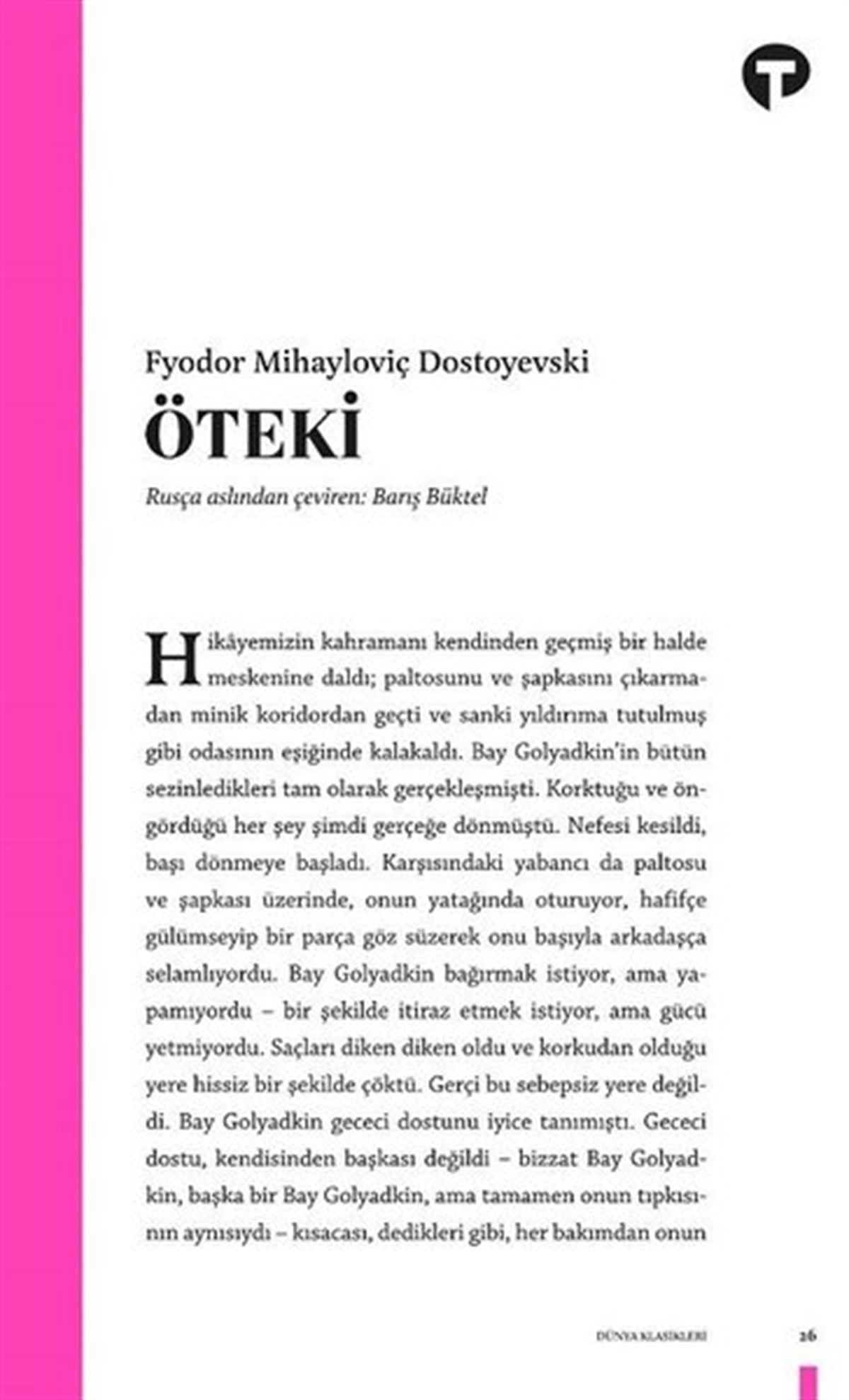 Fyodor Mihayloviç DostoyevskiWeltklassikerÖteki
