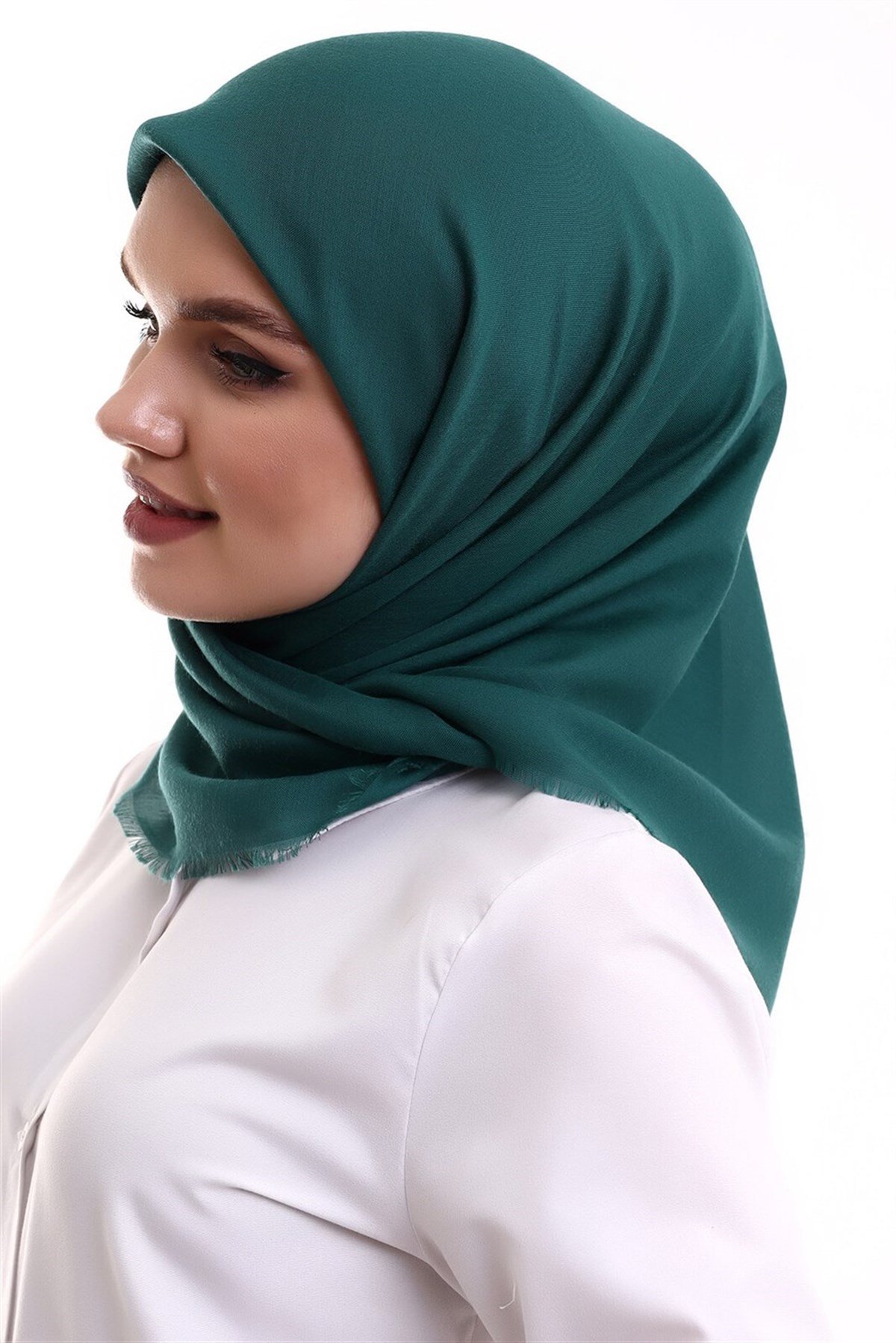 Pamuklu Pano Düz Desensiz Örtü Koyu Yeşil