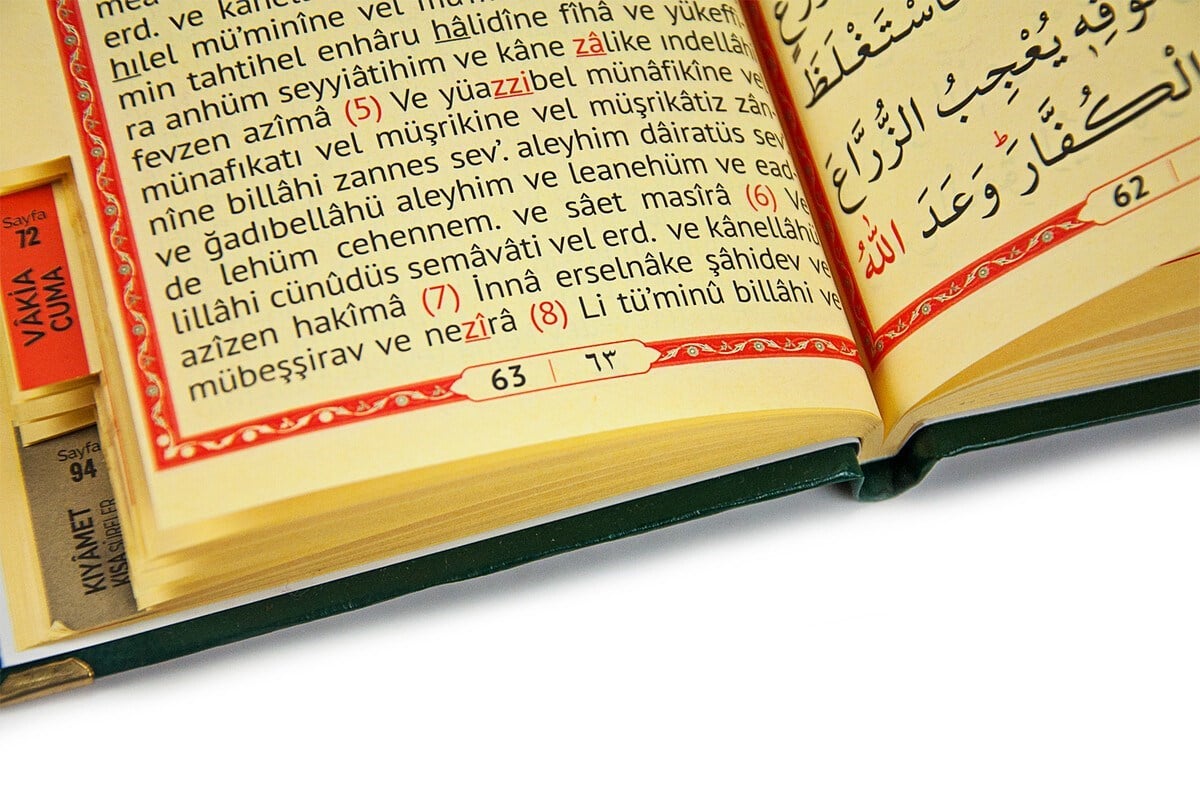 Pleksiye Özel İsim Yazılı Ciltli Yasin Kitabı Çanta Boy Yeşil 128 Sayfa