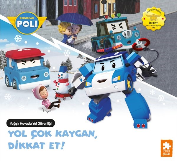 KolektifEgitim Etkinlik KitaplariRobocar Poli - Yol Çok Kaygan Dikkat Et!