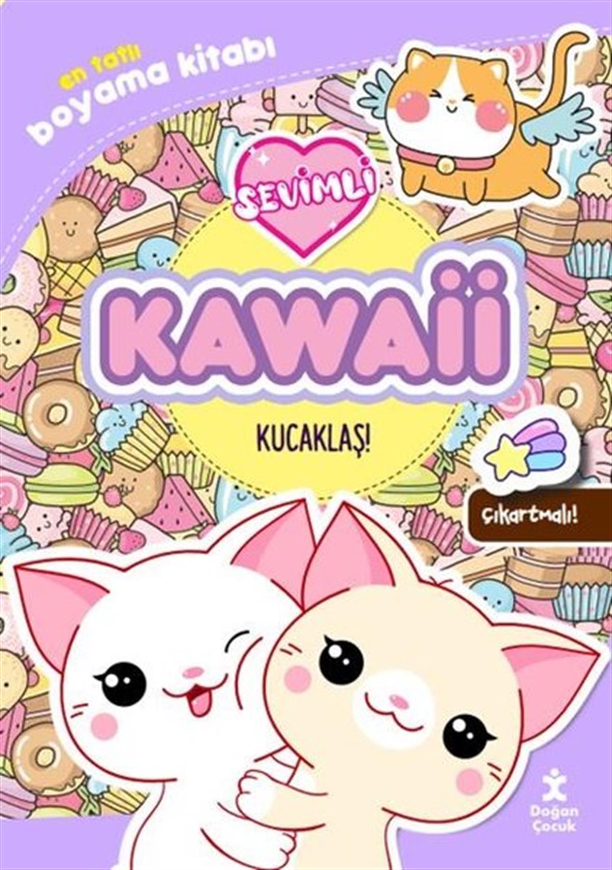 KolektifEgitim Etkinlik KitaplariSevimli Kawaii-Kucaklaş! En Tatlı Boyama Kitabı - Çıkartmalı!