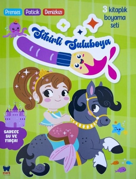 KolektifMalbücherSihirli Sulu Boyama Seti Yeşil Kapak