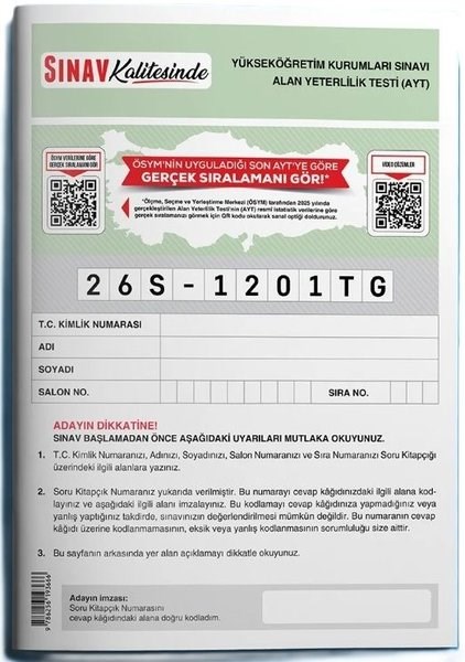 KolektifAYT Tüm DerslerSınav Kalitesinde AYT Deneme Kitabı