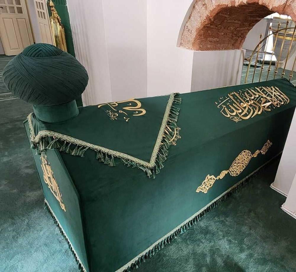 Tabut Türbe Sanduka Örtüsü Hz. Cabir R.A Sanduka Türbe Tabut Örtüsü Ayvansaray Fatih