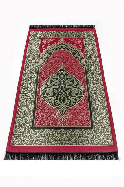 Tek Parça Namaz Elbisesi - Fuşya- 5015  ve  Seccade  ve  Zikirmatik - Üçlü Takım
