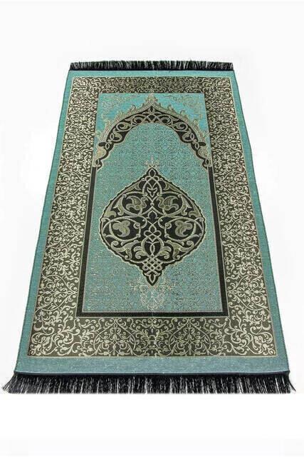 Tek Parça Namaz Elbisesi - Haki - 5015 - Seccade - Zikirmatik - Üçlü Takım