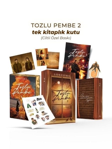 LoresimaTürk RomaniTozlu Pembe 2 - Tek Kitaplık Kutu - Özel Baskı
