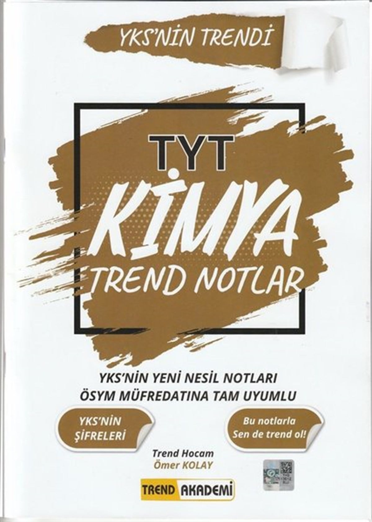 Ömer KolayTemel Yeterlilik Testi - Alan Yeterlilik Testi (YKS-TYT/AYT)TYT Kimya Trend Notlar - YKS'nin Trendi
