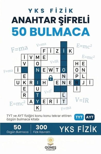 KolektifBilmece & Bulmaca KitaplarıYKS Fizik Anahtar Şifreli 50 Bulmaca