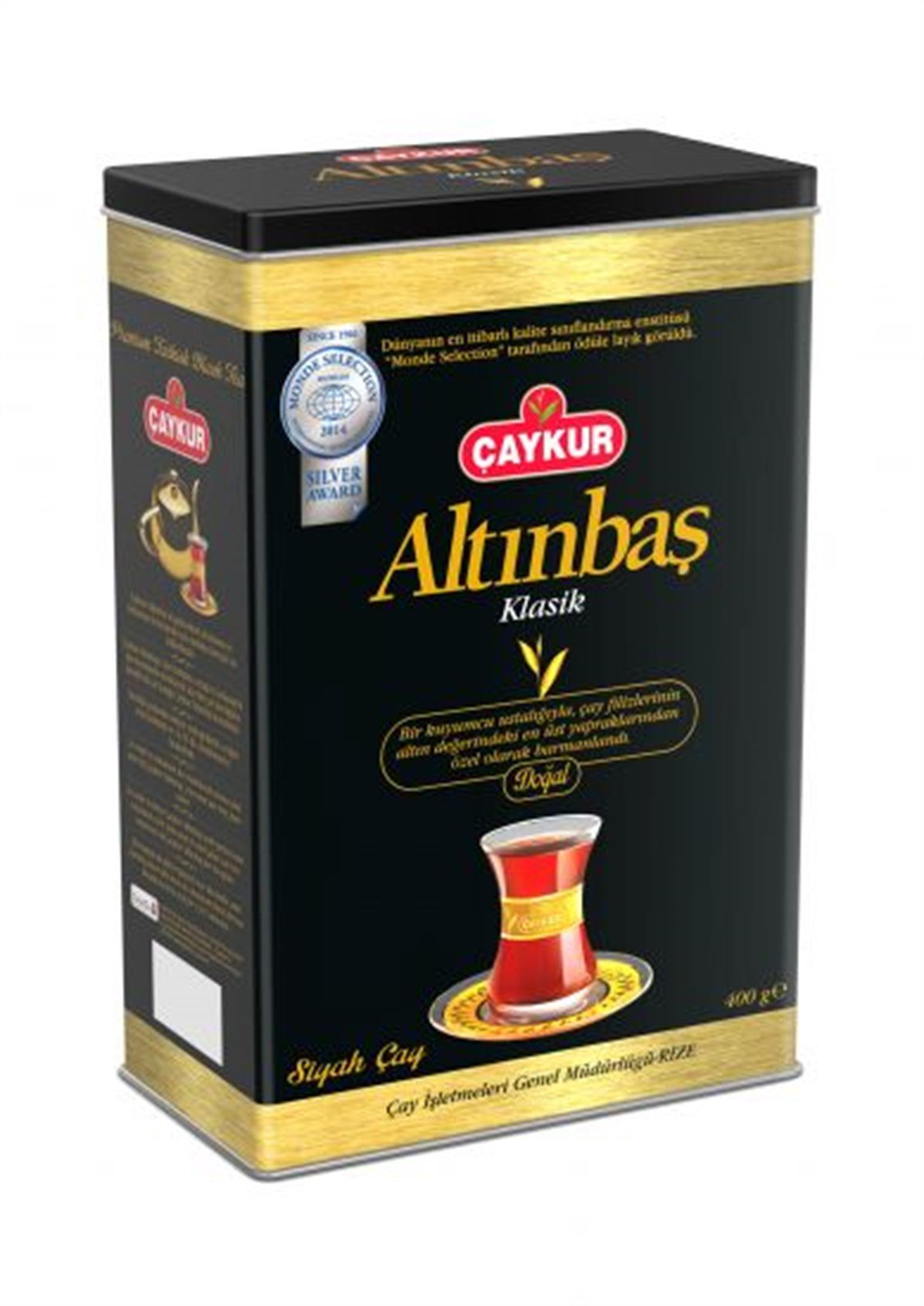 Çaykur Altınbaş Hediyelik Siyah Çay 400gr Teneke Kutu