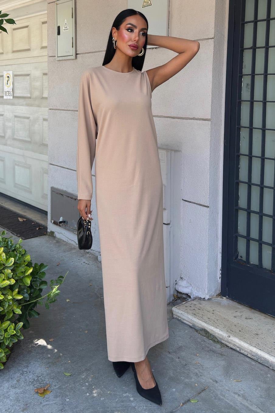 Aethra Tek Kol Uzun Elbise 2693-8 R10-D-K4