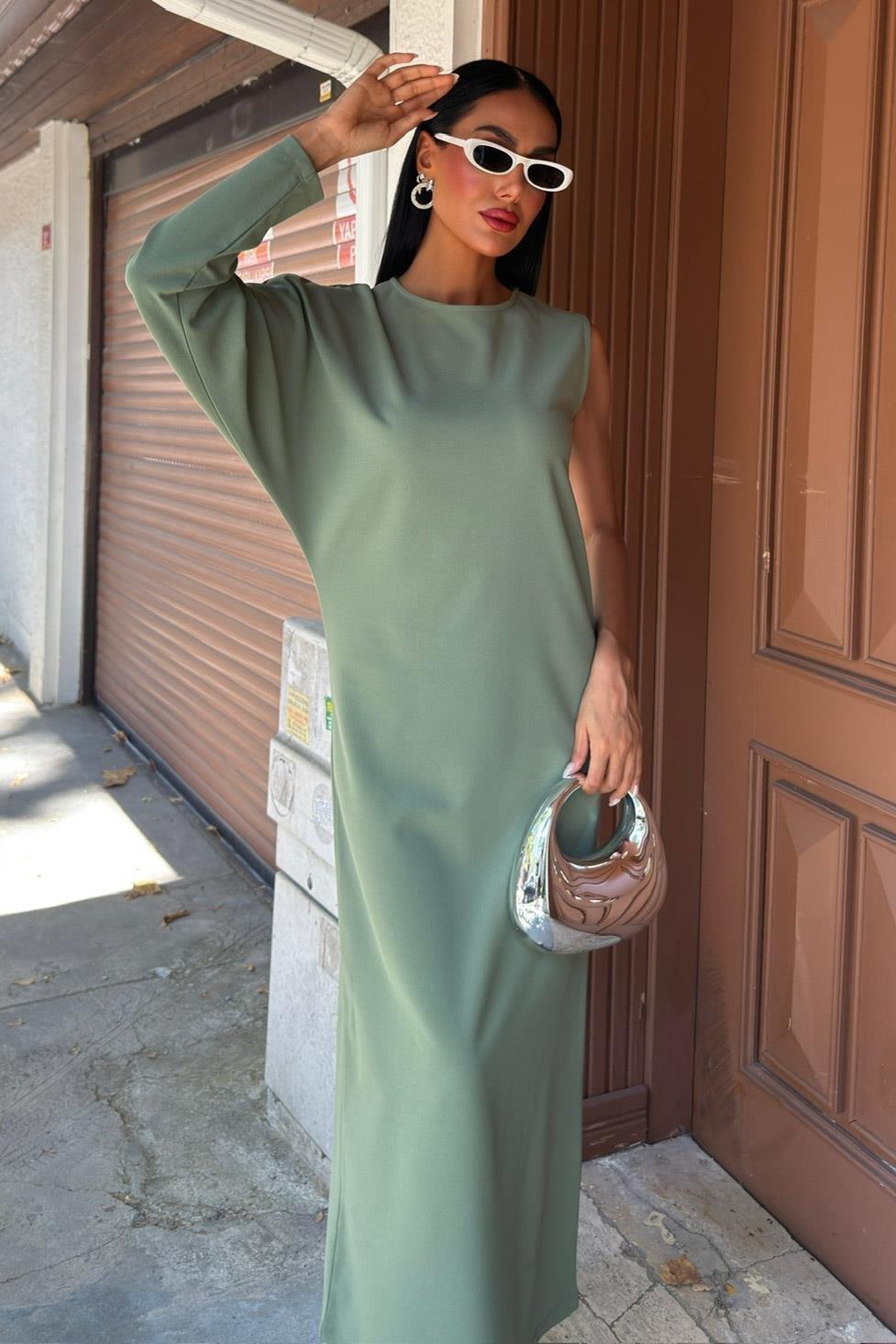 Aethra Tek Kol Uzun Elbise 2693-8 R10-D-K4