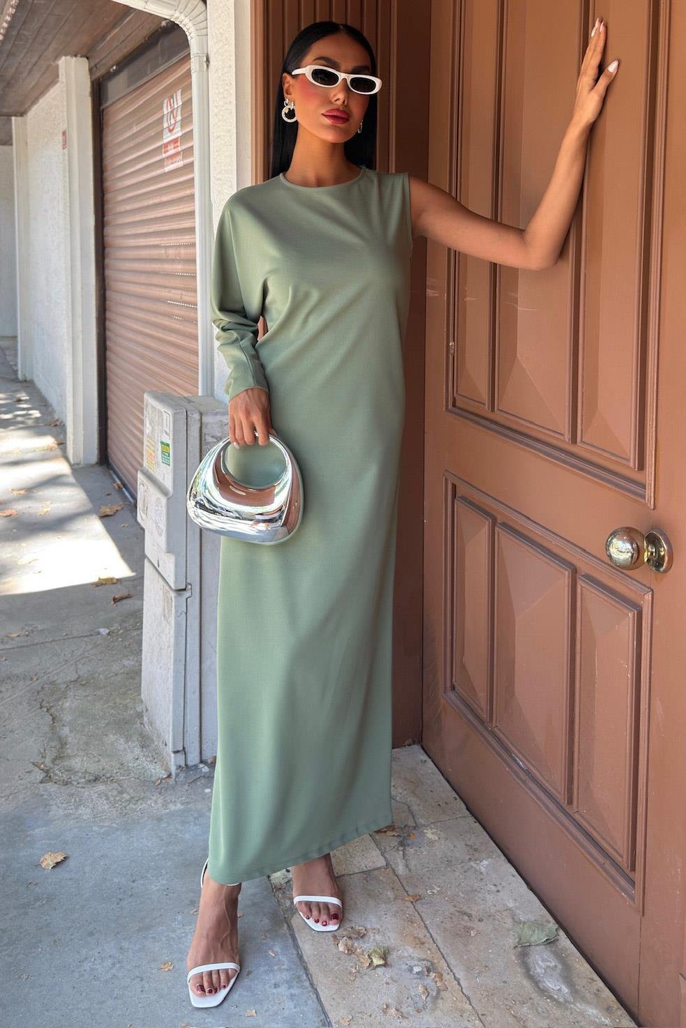 Aethra Tek Kol Uzun Elbise 2693-8 R10-D-K4