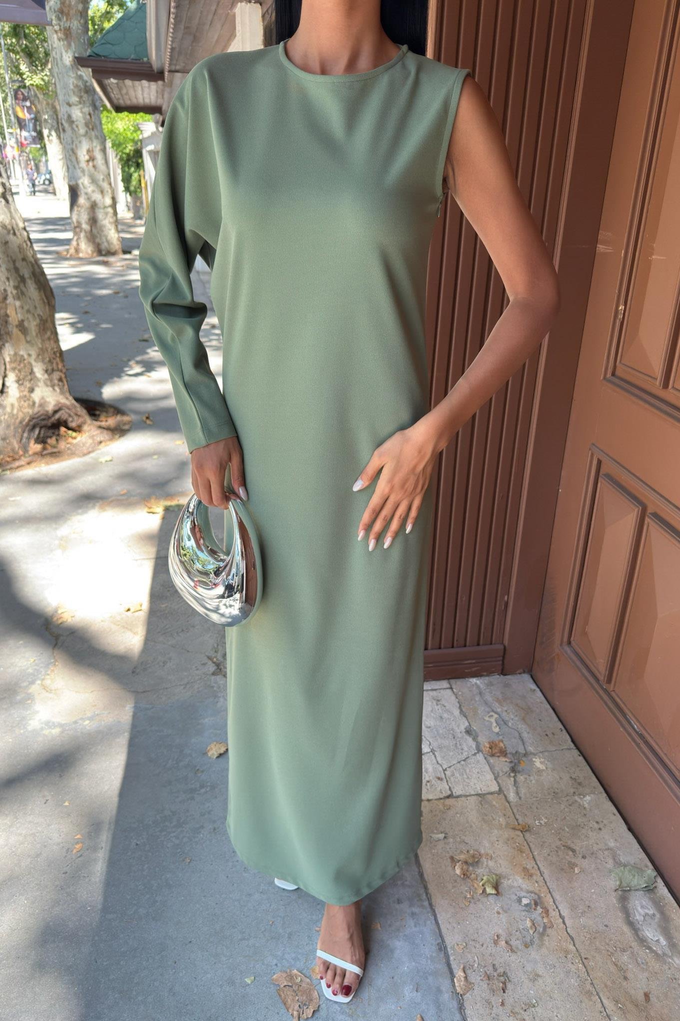 Aethra Tek Kol Uzun Elbise 2693-8 R10-D-K4