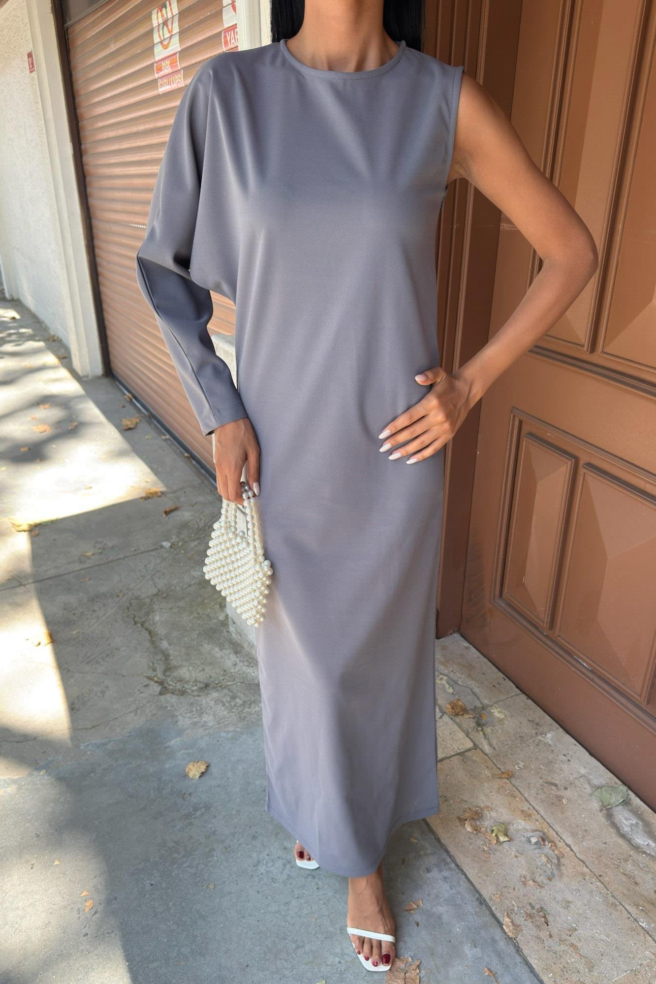 Aethra Tek Kol Uzun Elbise 2693-8 R10-D-K4