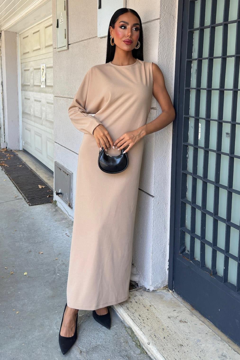 Aethra Tek Kol Uzun Elbise 2693-8 R10-D-K4