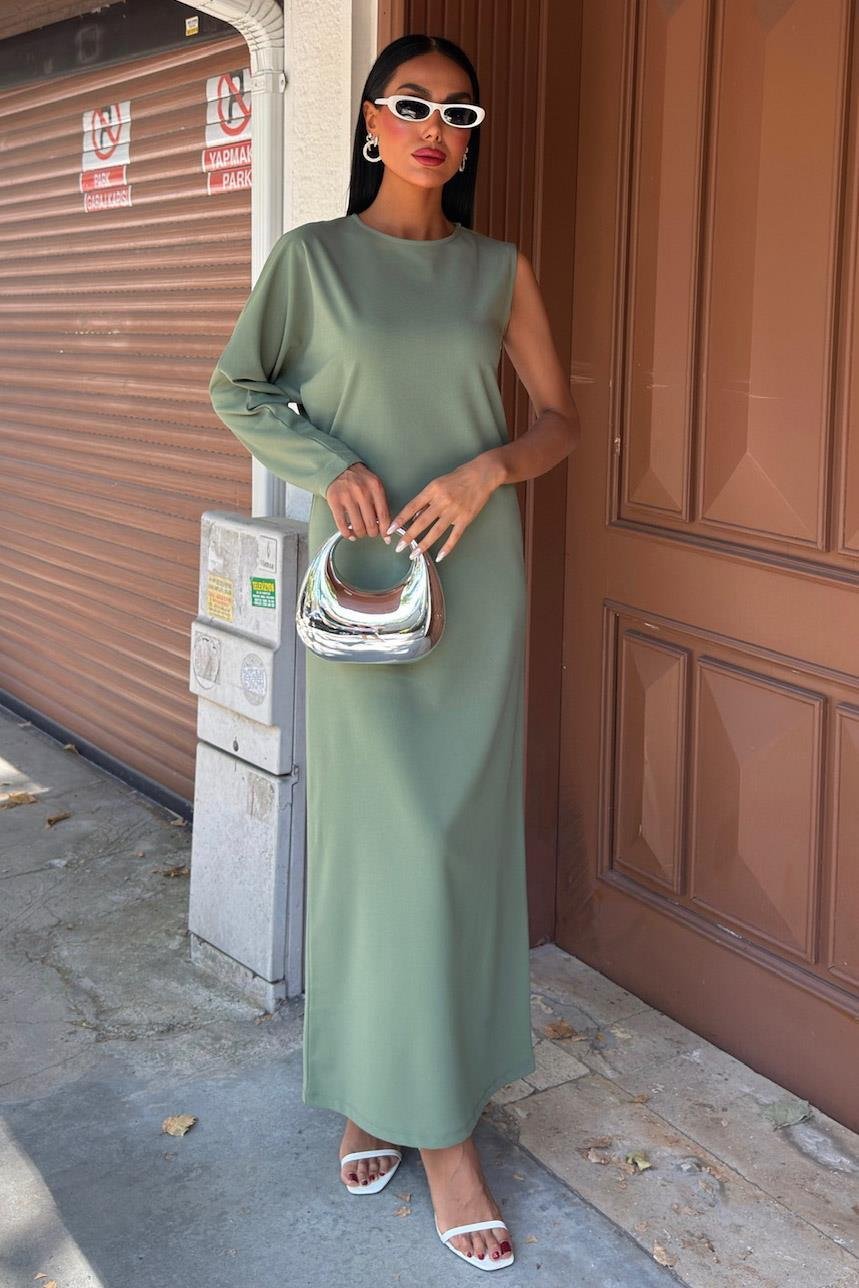 Aethra Tek Kol Uzun Elbise 2693-8 R10-D-K4