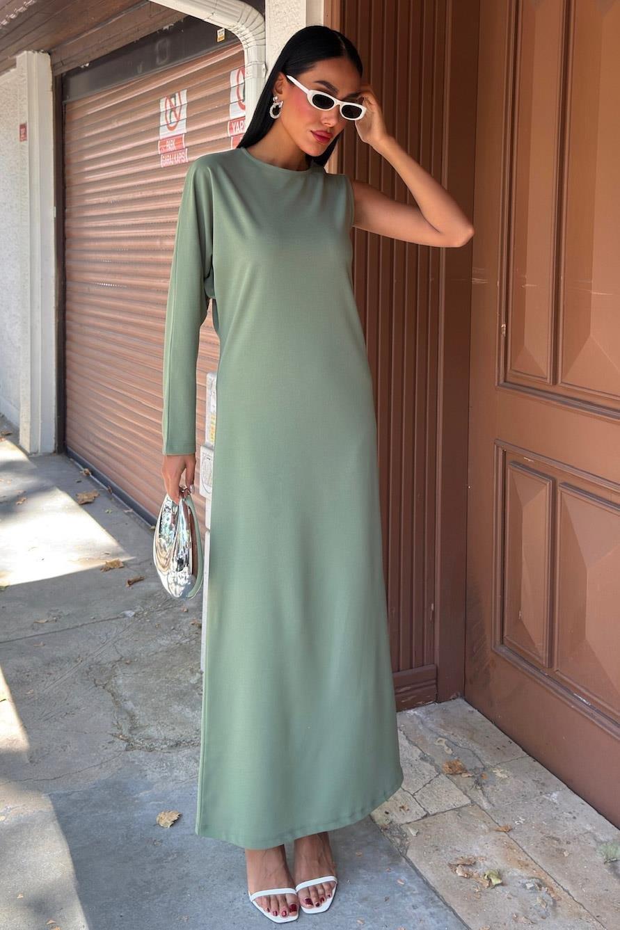 Aethra Tek Kol Uzun Elbise 2693-8 R10-D-K4