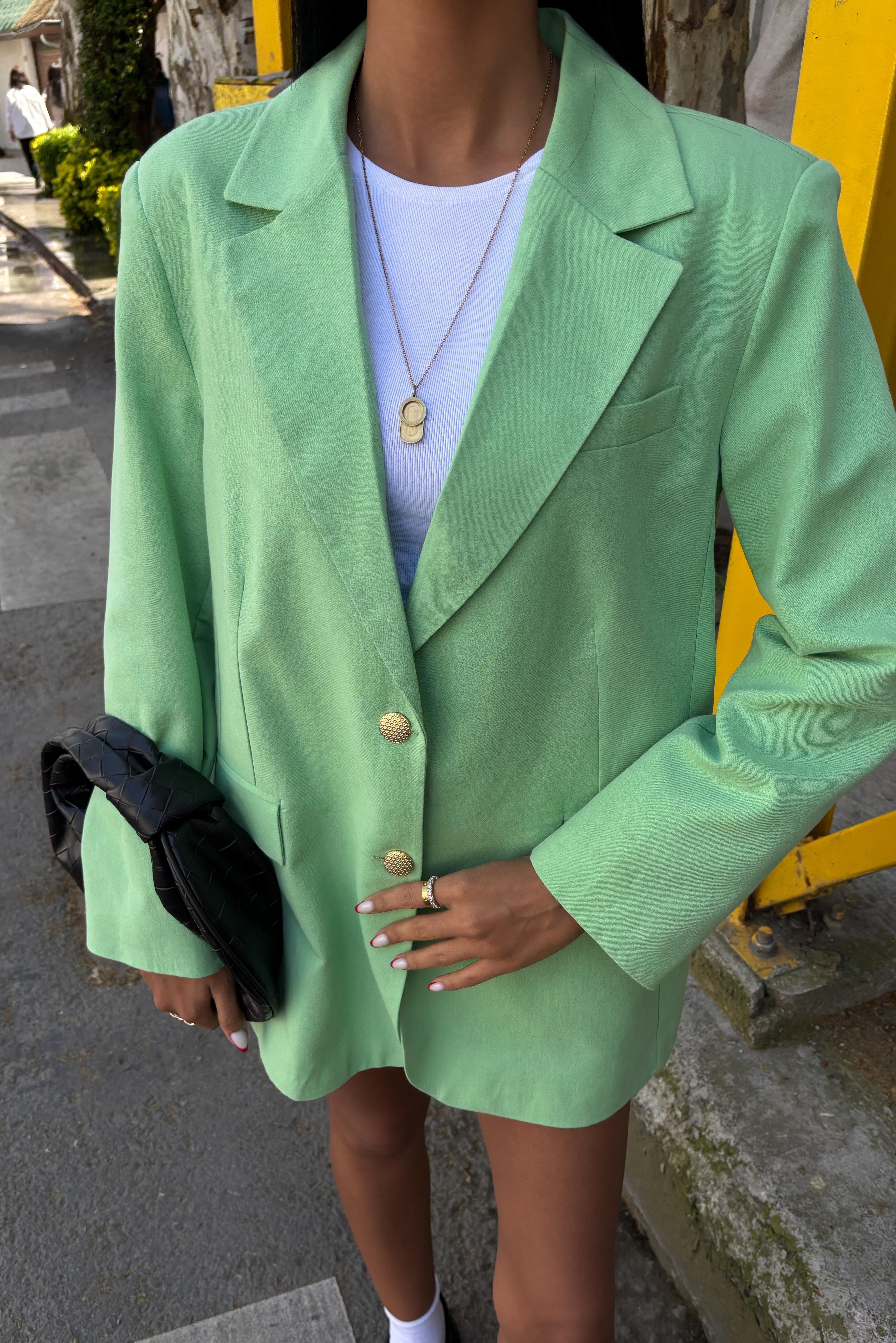 Agnes Blazer Keten Ceket  6105 R7-E-K4