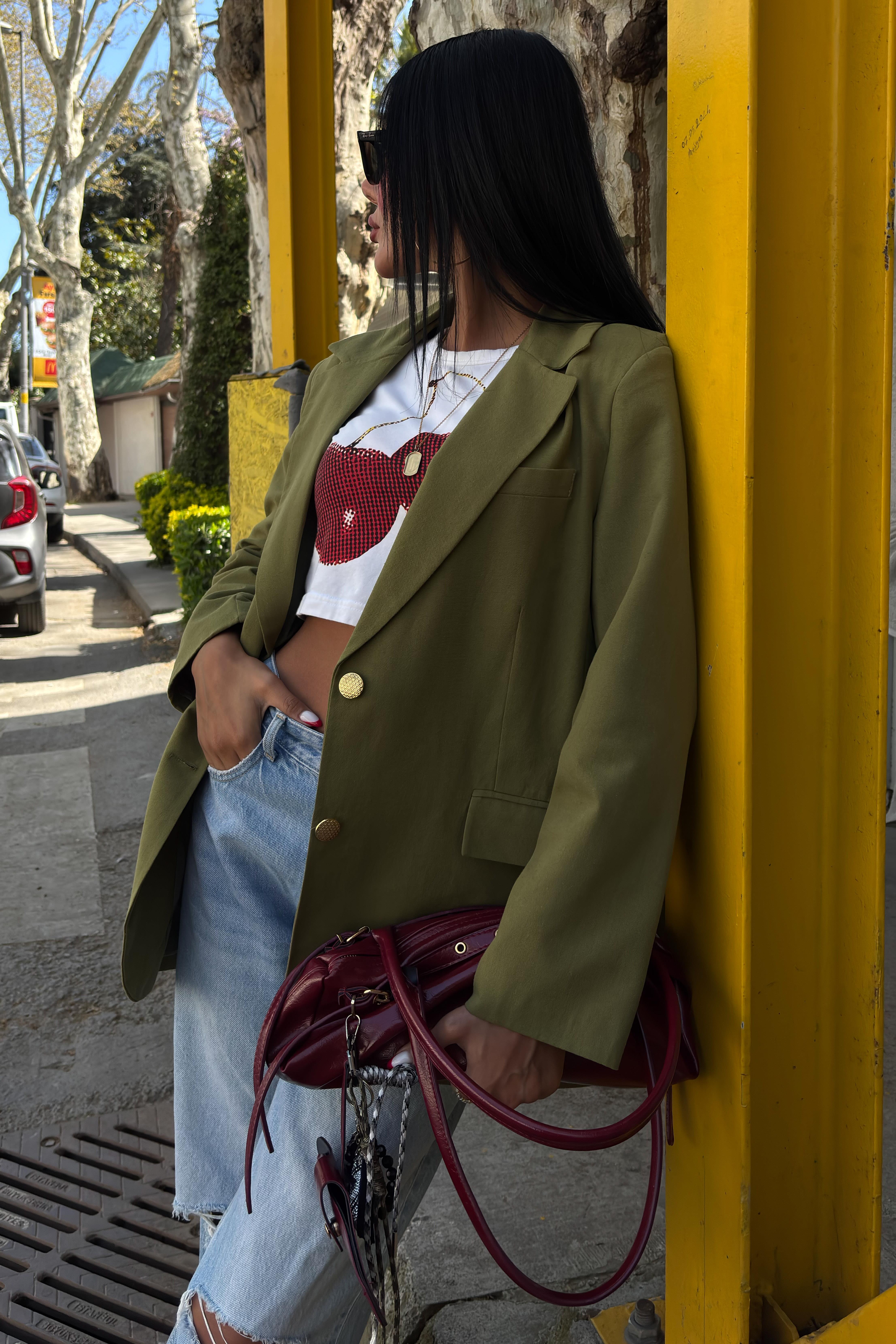 Agnes Blazer Keten Ceket  6105 R7-E-K4