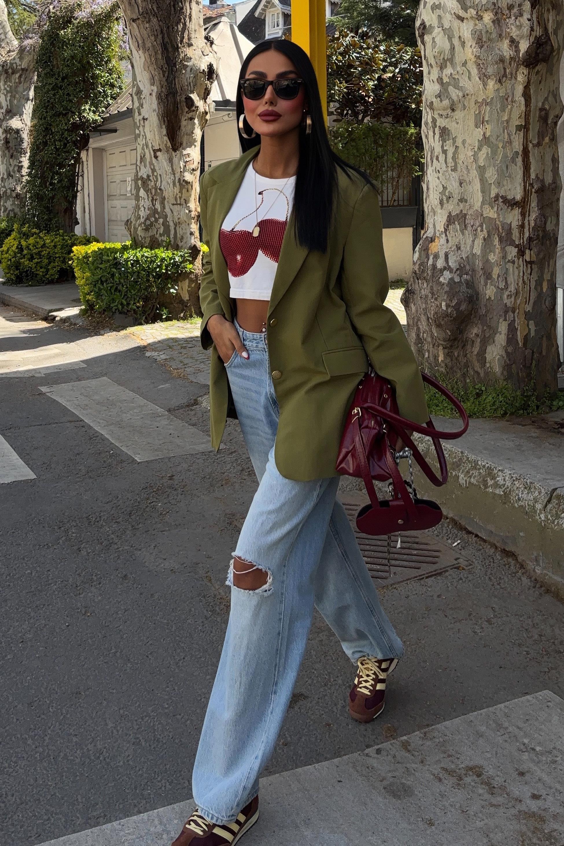 Agnes Blazer Keten Ceket  6105 R7-E-K4