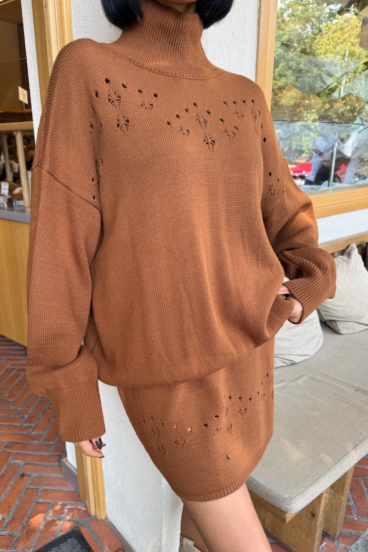 Ajur Detaylı Balıkçı Yaka Triko Takım 10256 R1-I-K1