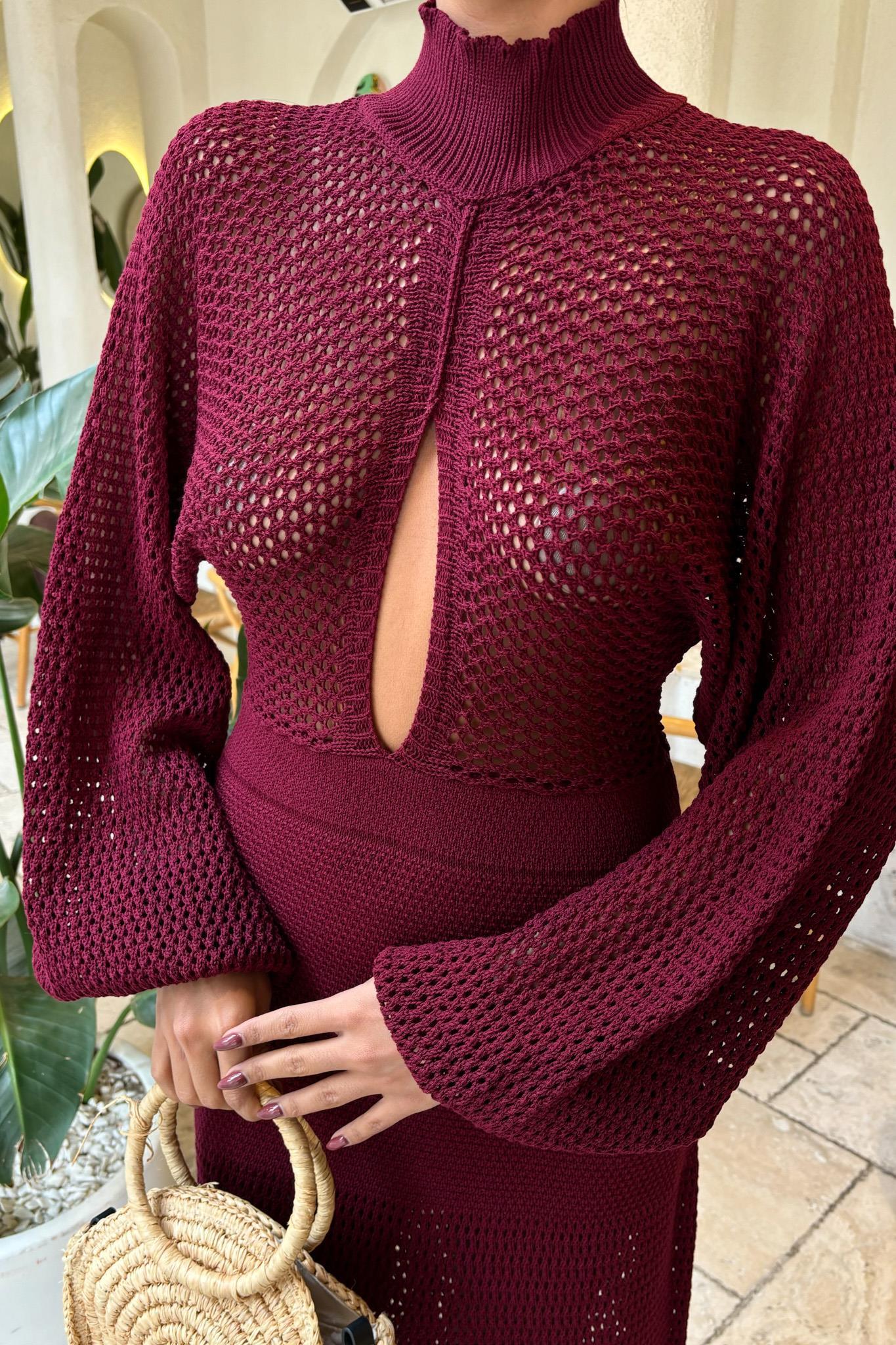 Ajurlu Triko Elbise 2854 R1-I-K4