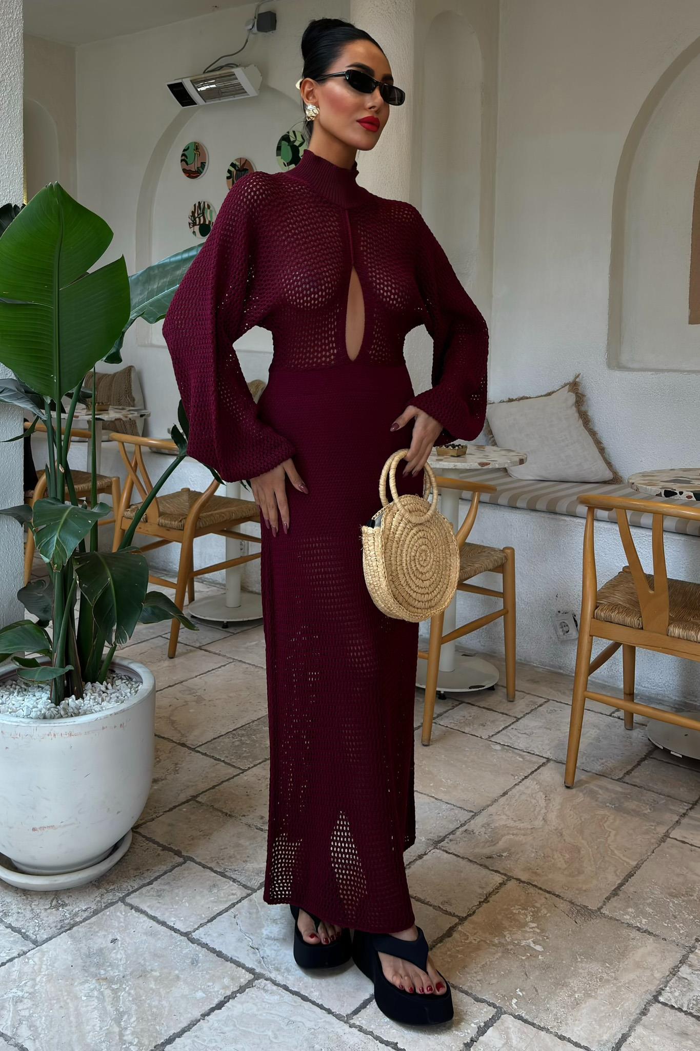 Ajurlu Triko Elbise 2854 R1-I-K4