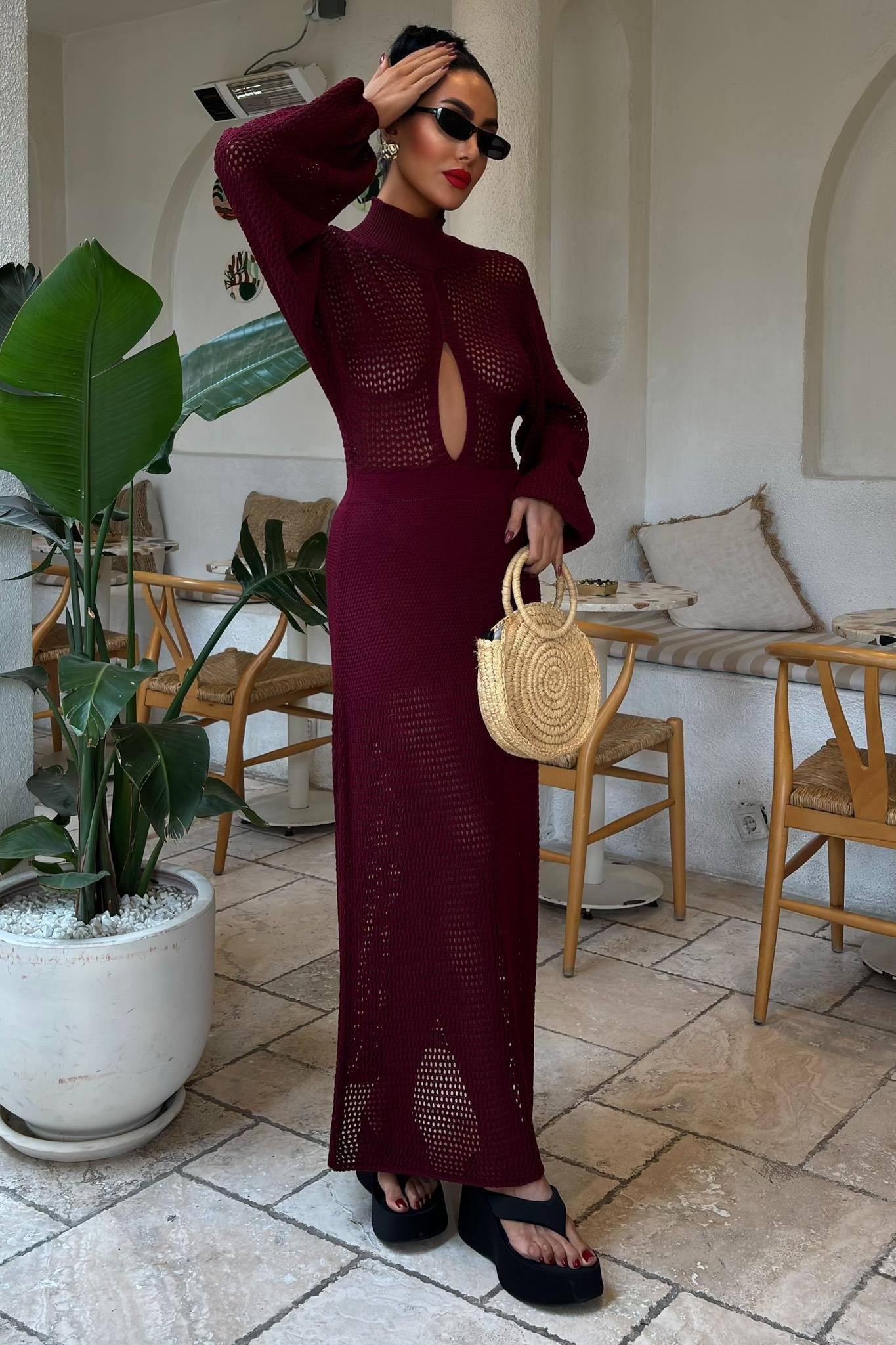 Ajurlu Triko Elbise 2854 R1-I-K4