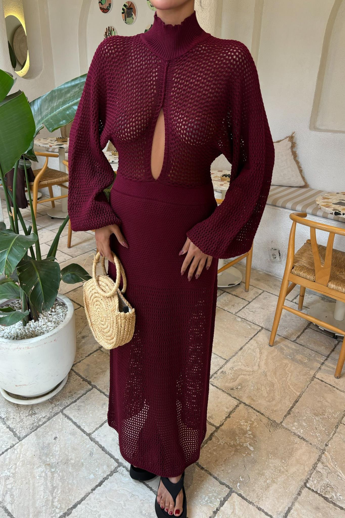 Ajurlu Triko Elbise 2854 R1-I-K4