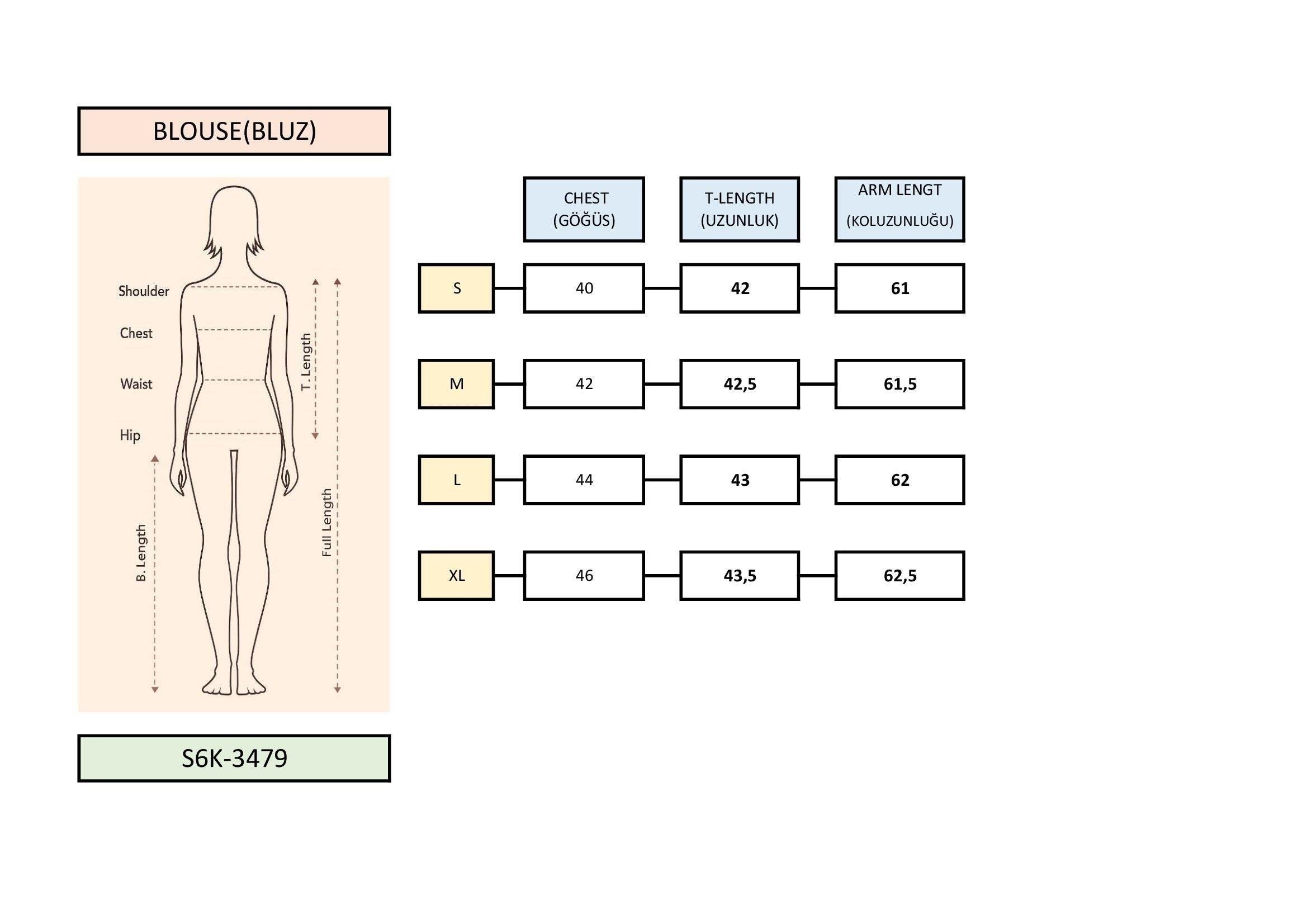 Aksesuar Detaylı Vatkalı Sandy Bluz 3479 R6-F-K2
