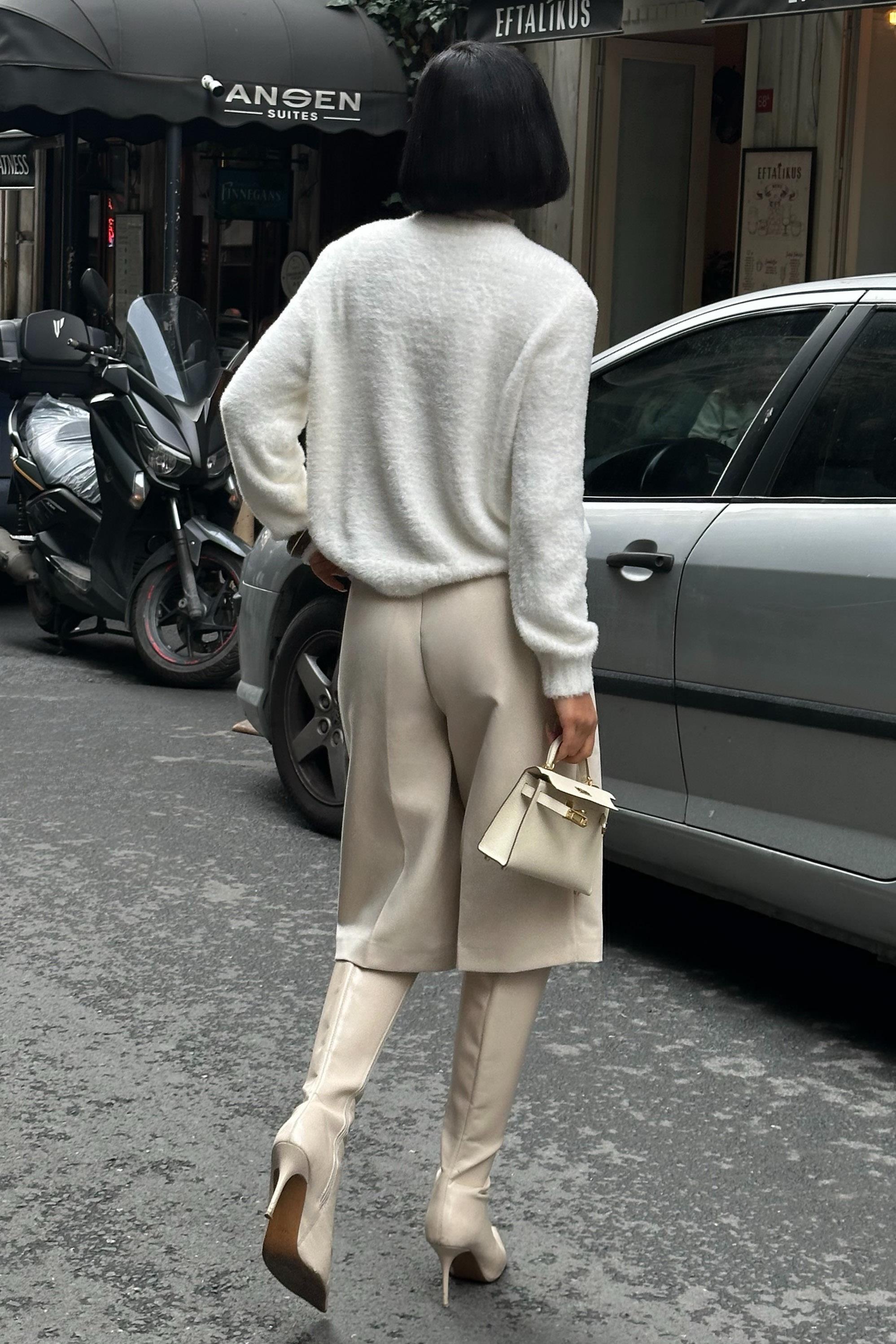 Aksesuarlı Premium Yumoş Kazak 1367 R2-B-K4