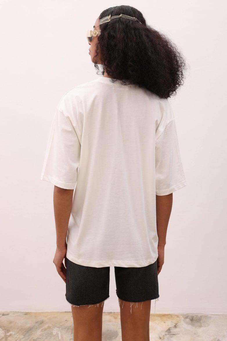 Angie Baskılı Tişört 8041-8