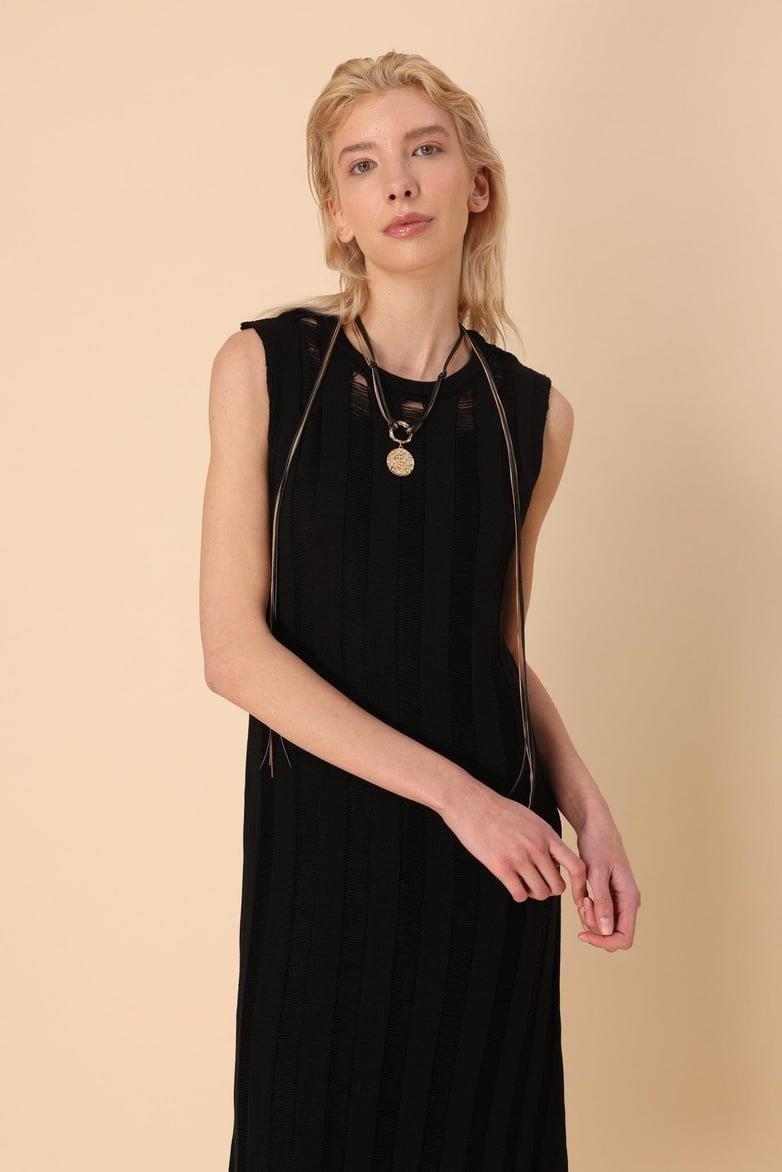 Annet Ajurlu Midi Elbise 2679-0025