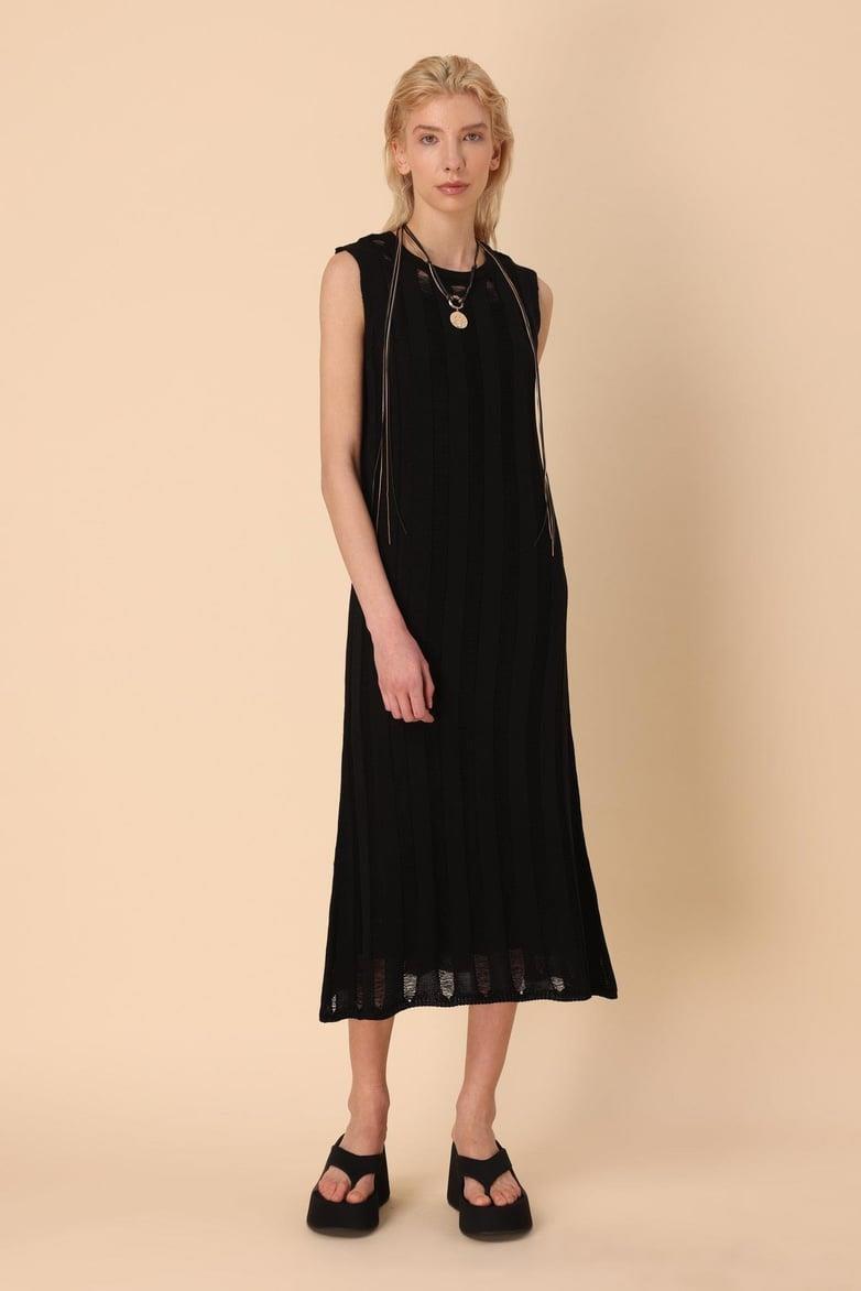 Annet Ajurlu Midi Elbise 2679-0025