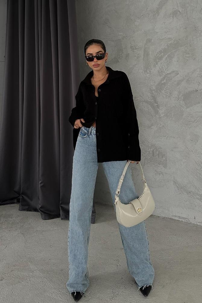 Anya Oversize Gabardin Ceket 6063-8 R4-G-K2