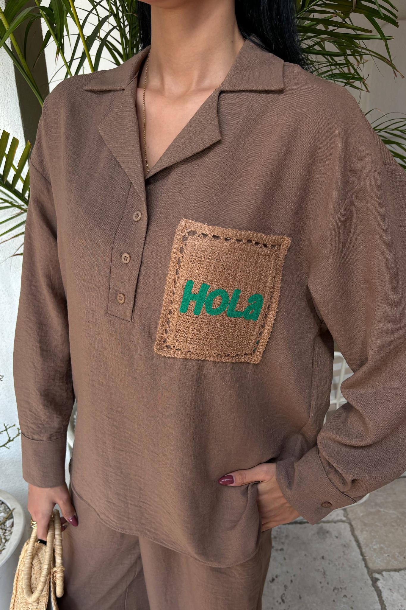 Apaj Yaka Salaş Keten İkiili Takım 10109