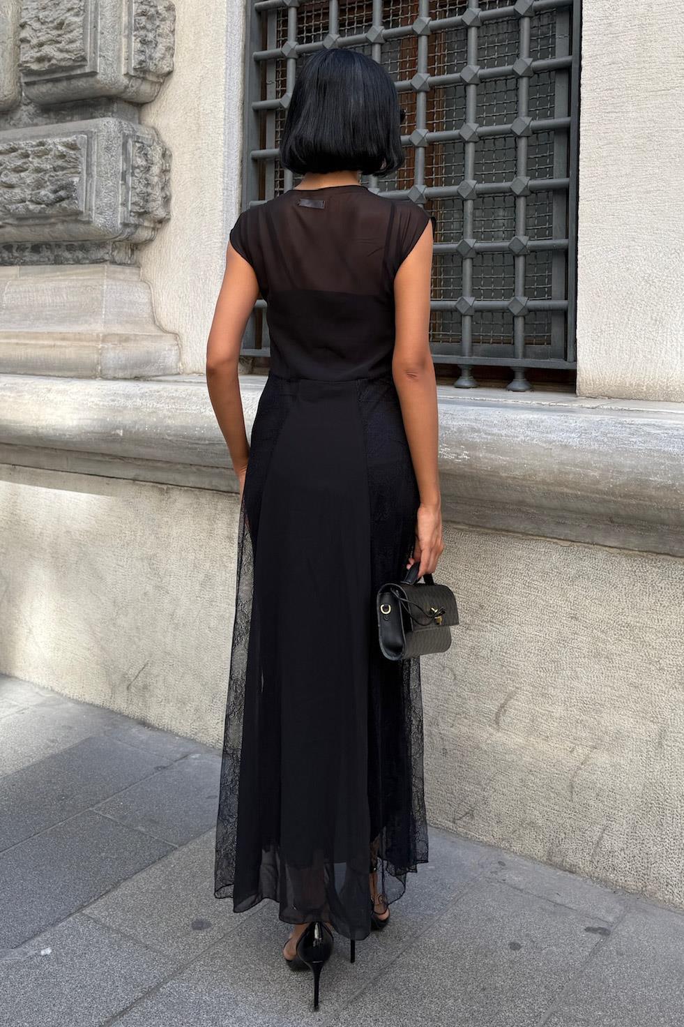 Archernar Şifon Tül Elbise 2704-8 R5-F-K4