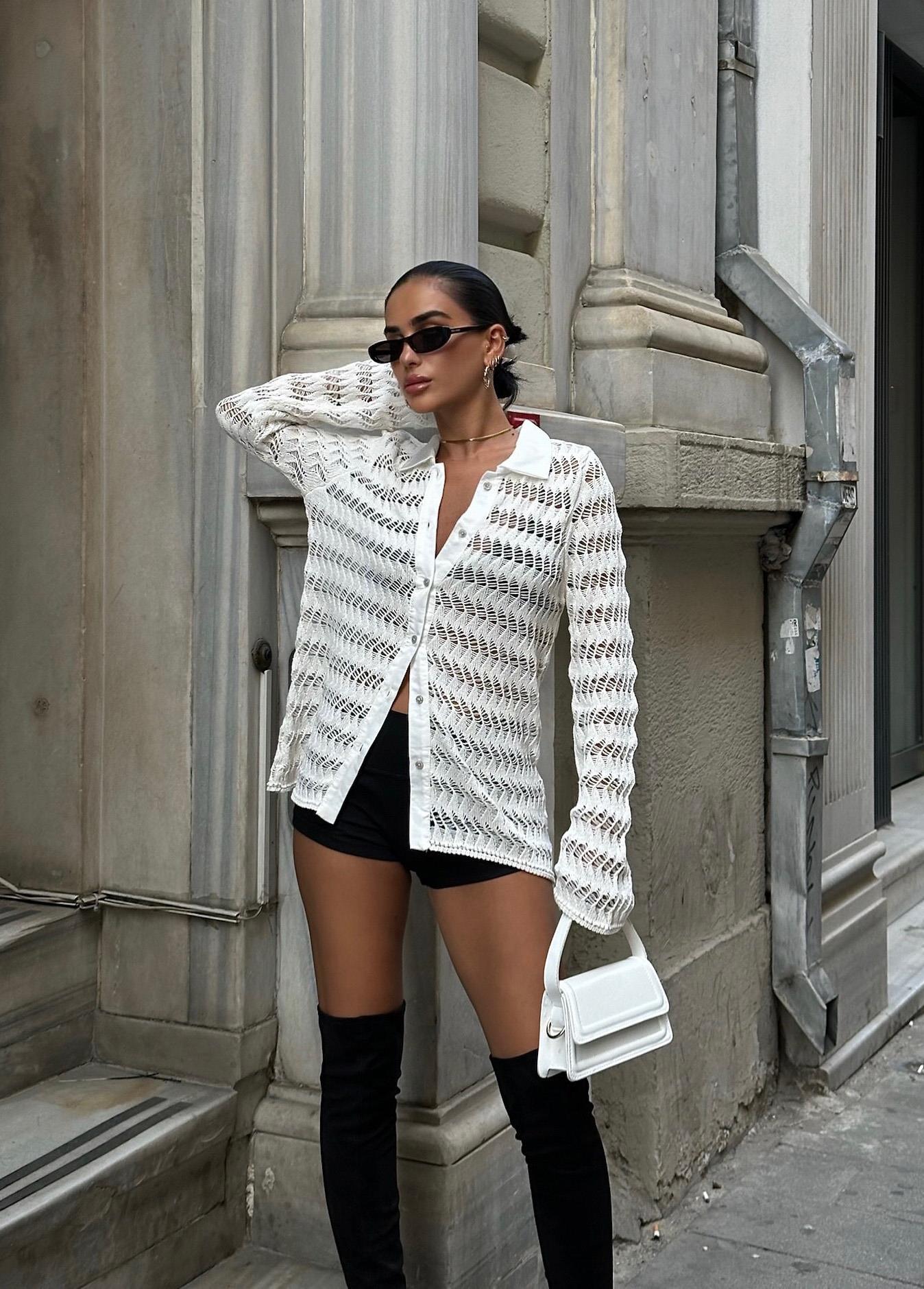 Arina Ajurlu Polo Yaka Hırka 5163 R2-E-K2