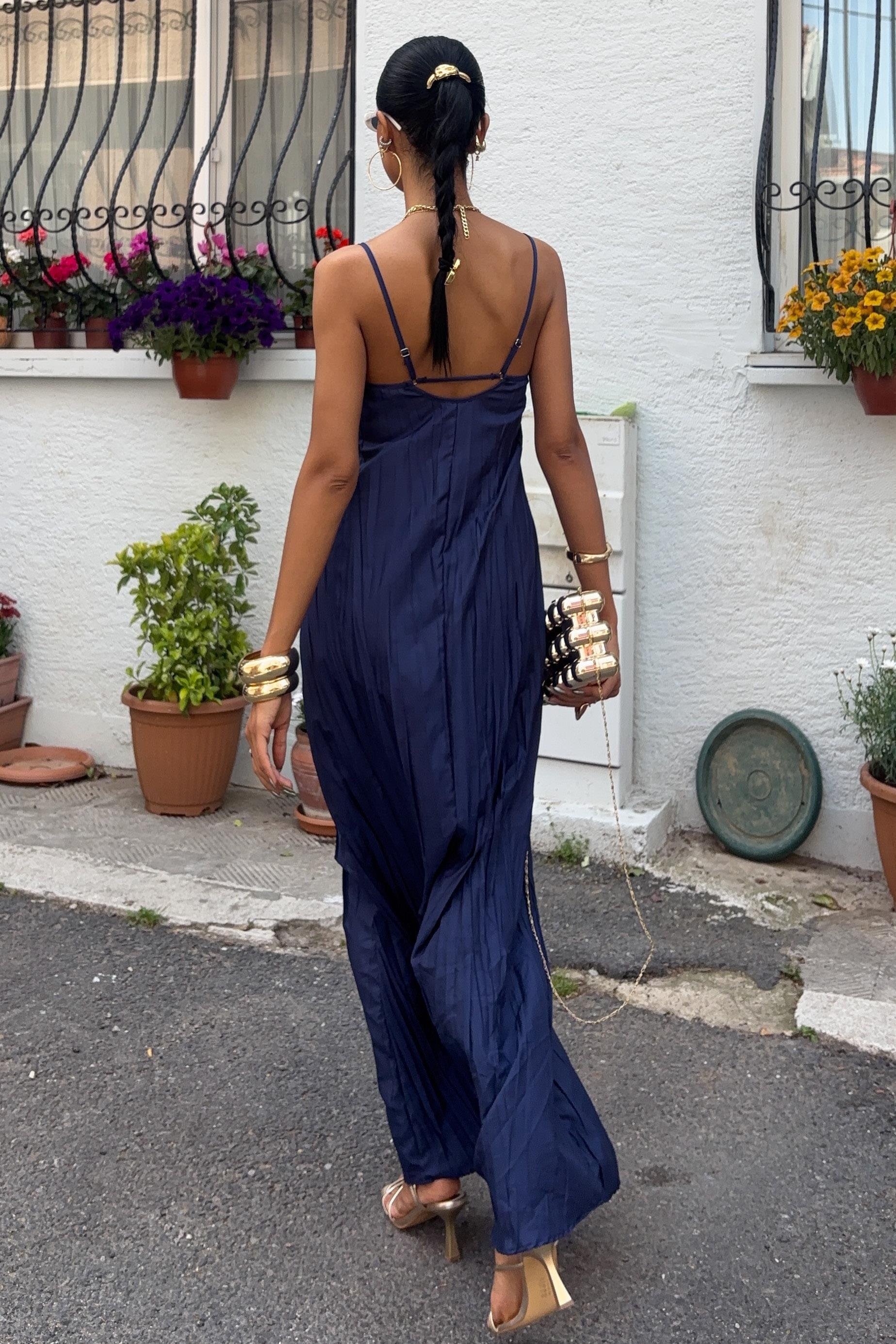 Askılı Maxi Boy Kraş Elbise 2900