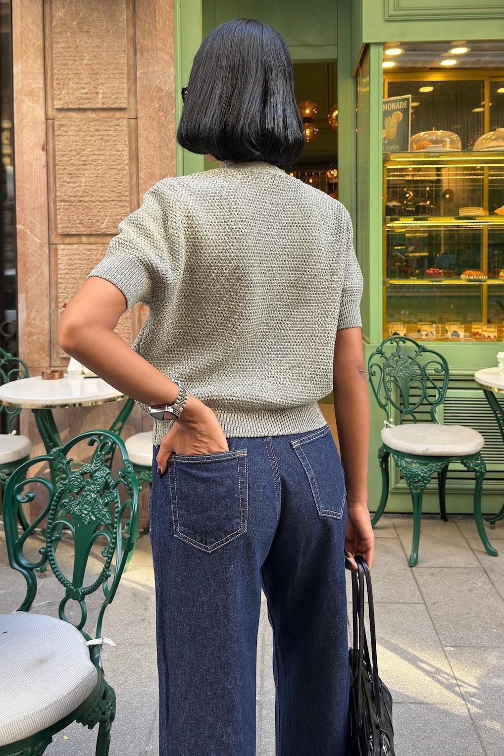 Asterya Gold Düğmeli Triko Hırka 5182 R3-C-K5