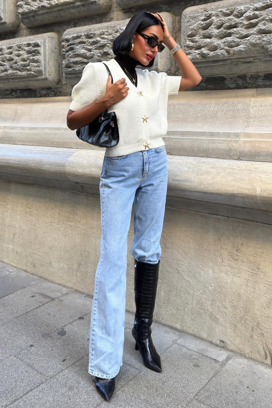 Asterya Gold Düğmeli Triko Hırka 5182 R3-C-K5