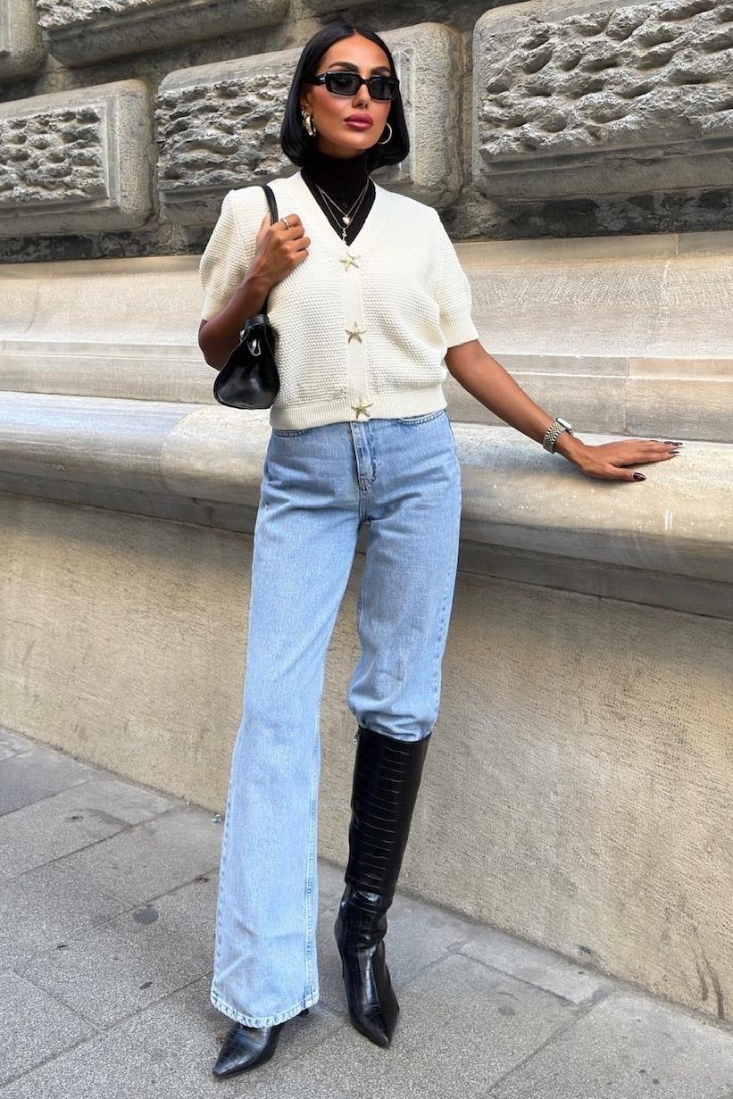 Asterya Gold Düğmeli Triko Hırka 5182 R3-C-K5