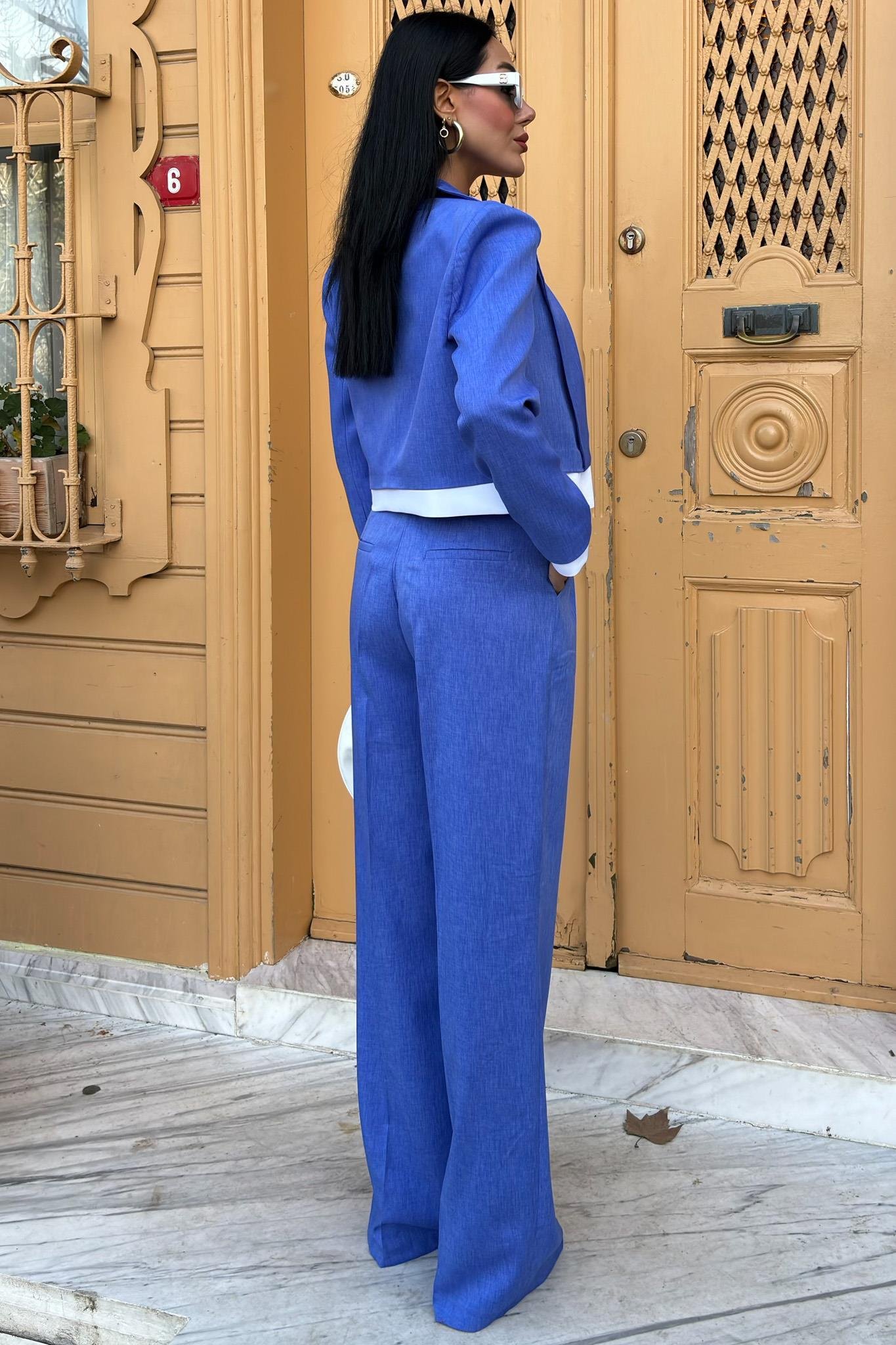 Audrey Crop Ceket Takım 10106 R8-A-K3