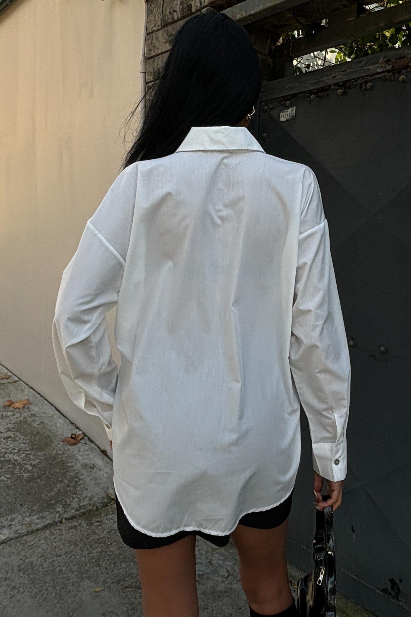 Ay Figürlü Taş İşlemeli Poplin Gömlek 3440 R10-B-K3