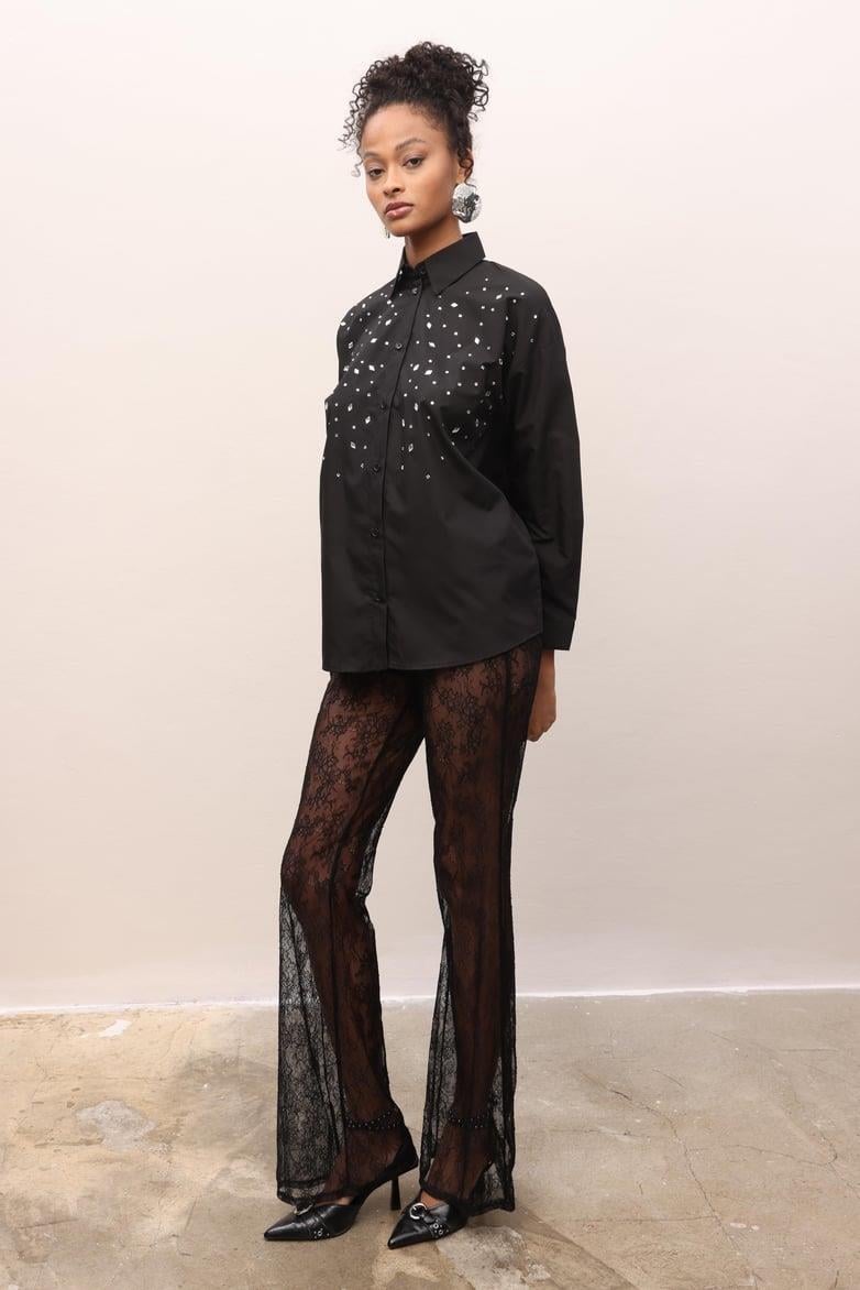 Barcelona Taş DetayGömlek 3324-08